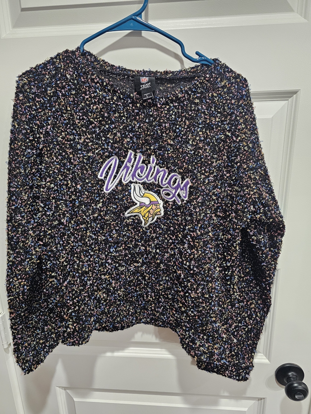 NFL Multicolor Speckled Vikings Crewneck Sweater